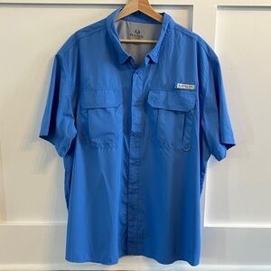 Realtree Fishing Men's Blue Outdoor Button down Shirt